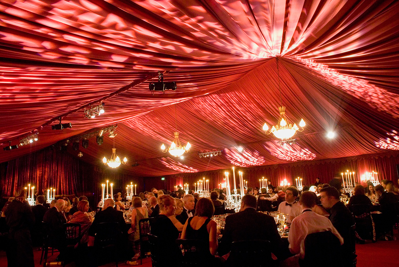 Marquee draping
